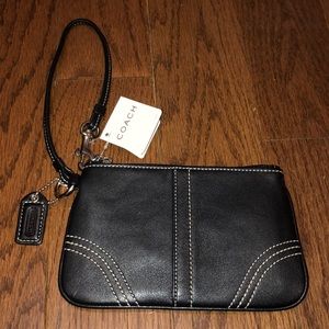 COACH Black Wristlet